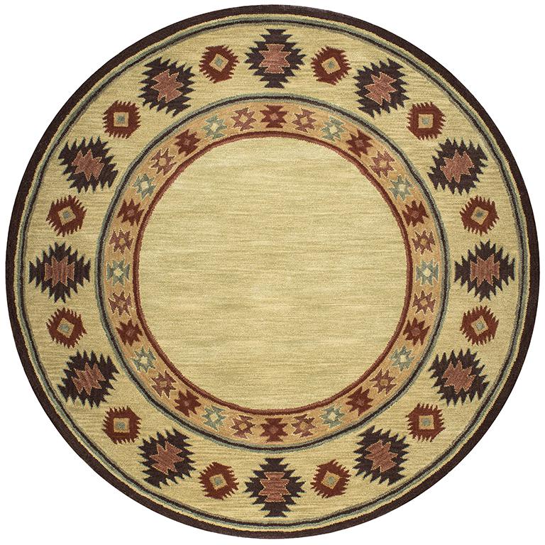 Ryder Neutral 8' Round Hand-Tufted Rug- RY1007. Picture 13