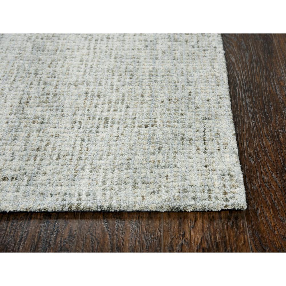 Hand Tufted Cut & Loop Pile Wool Rug, 3' x 5'. Picture 3