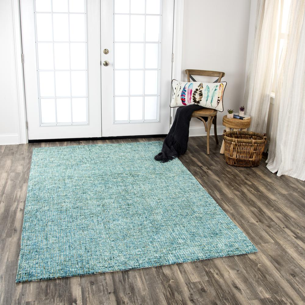 Storm Blue 5' x 8' Hand-Tufted Rug- ST1006. Picture 6