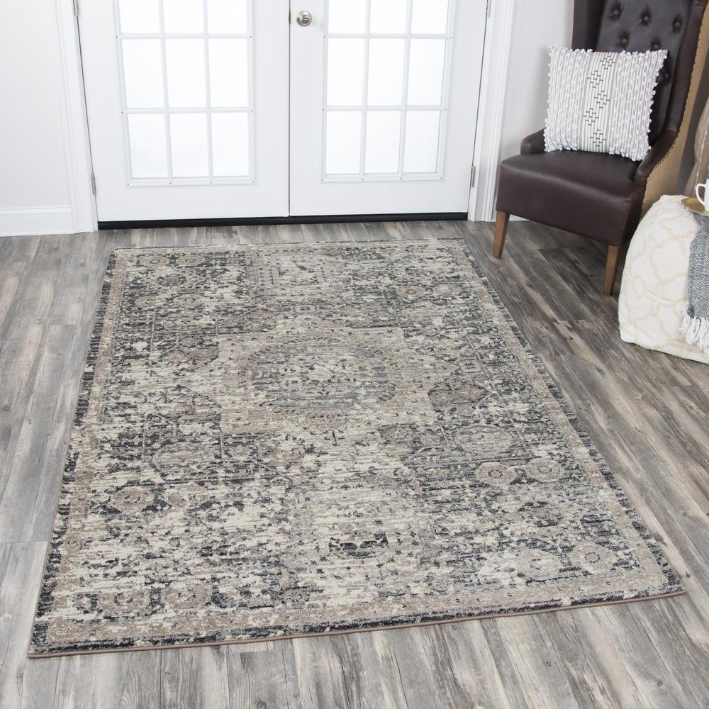 Power Loomed Cut Pile Polypropylene Rug, 5'3" x 7'6". Picture 2