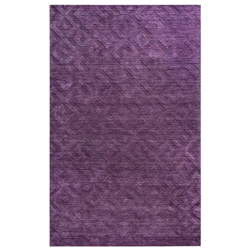 Technique Purple 8' Round Hand Loomed Rug- TC8267. Picture 3