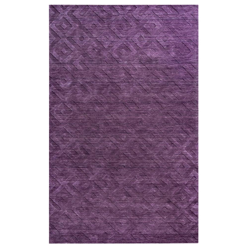 Technique Purple 8' Round Hand Loomed Rug- TC8267. Picture 10