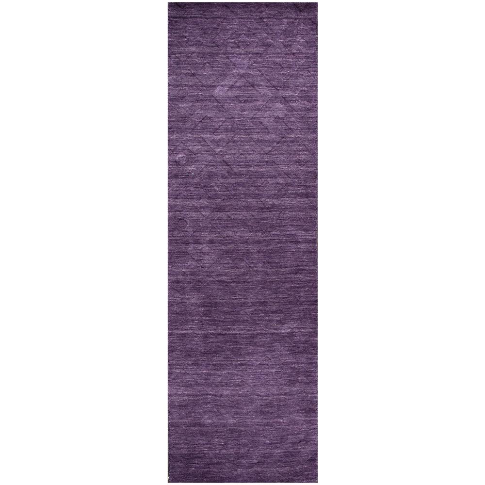 Technique Purple 8' Round Hand Loomed Rug- TC8267. Picture 7