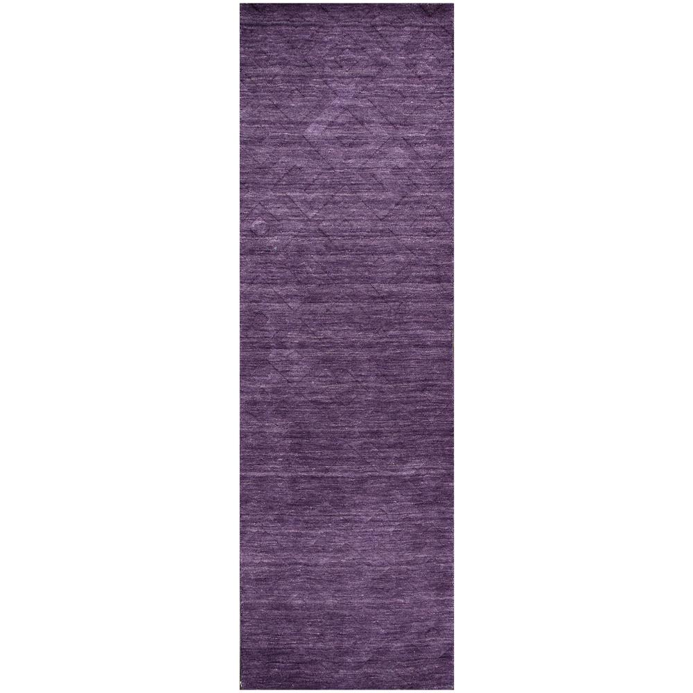 Technique Purple 8' Round Hand Loomed Rug- TC8267. Picture 14