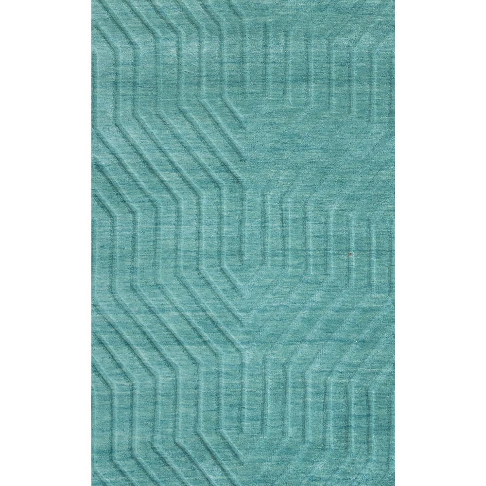 Technique Blue 8' Round Hand Loomed Rug- TC8577. Picture 2