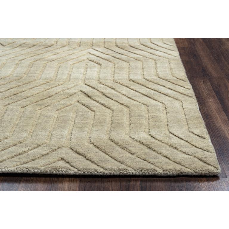 Technique Neutral 8' Round Hand Loomed Rug- TC8580. Picture 8