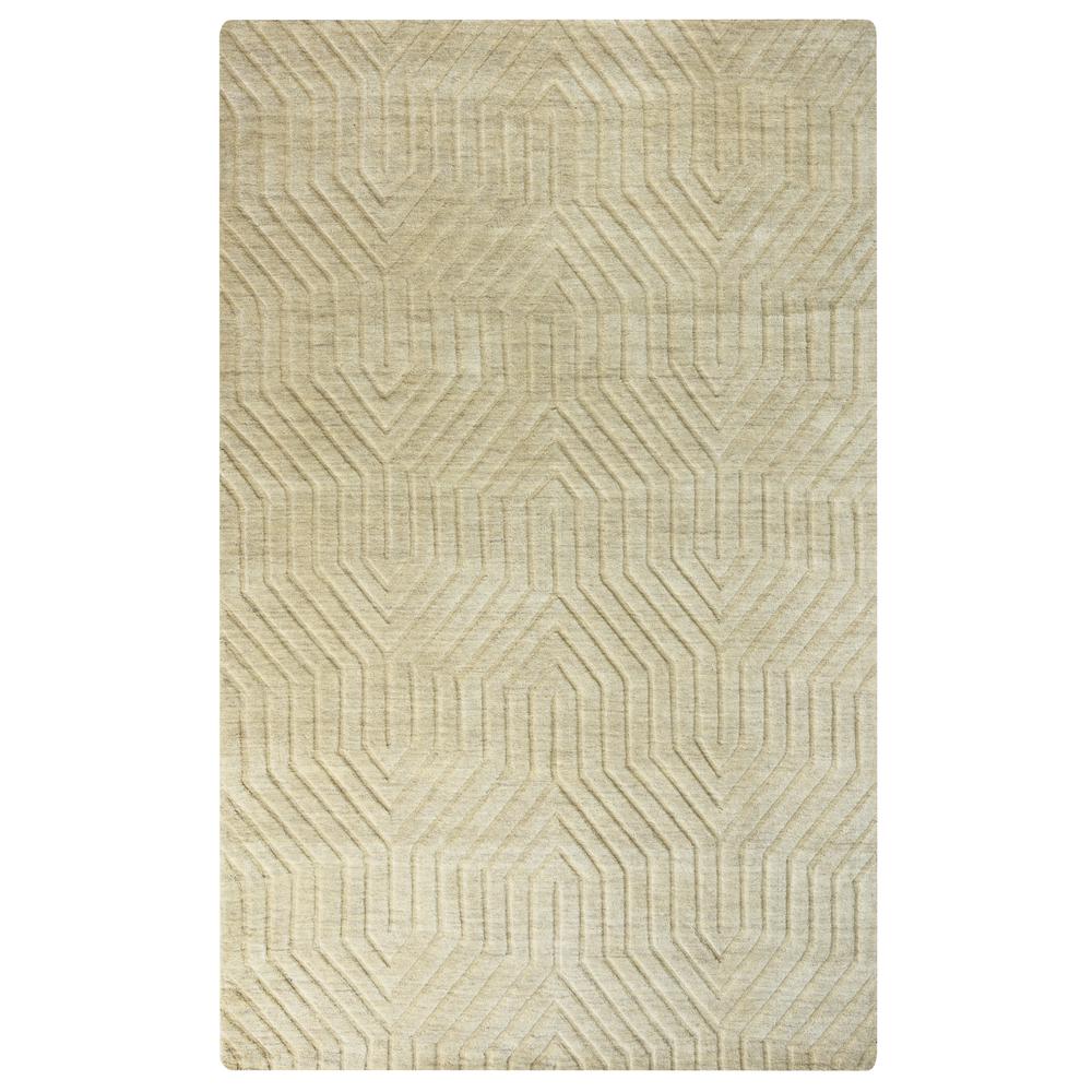 Technique Neutral 8' Round Hand Loomed Rug- TC8580. Picture 3