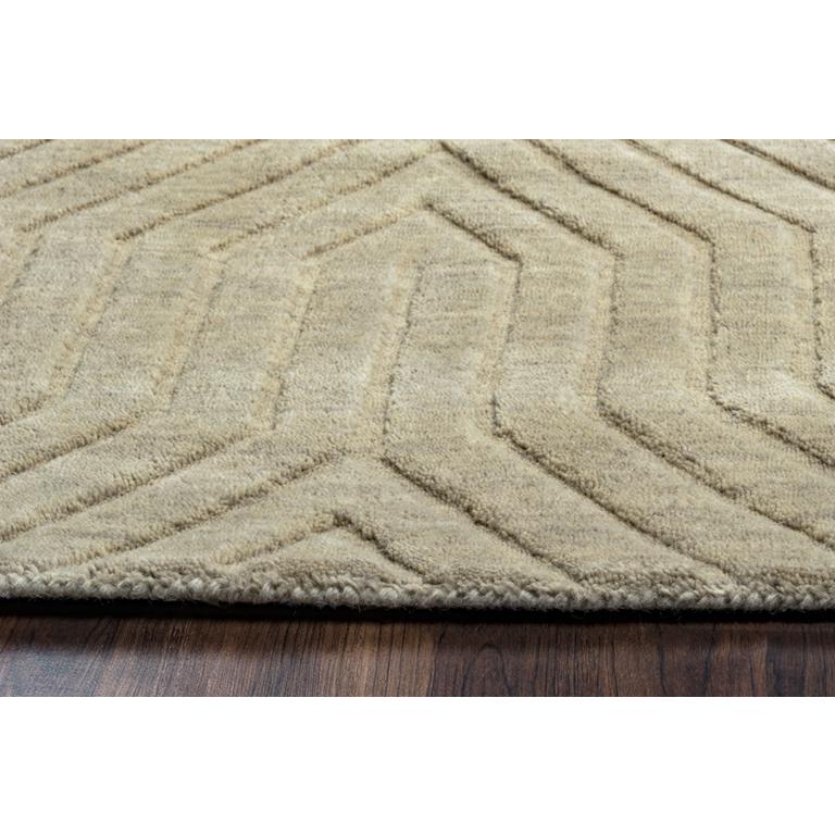 Technique Neutral 8' Round Hand Loomed Rug- TC8580. Picture 11