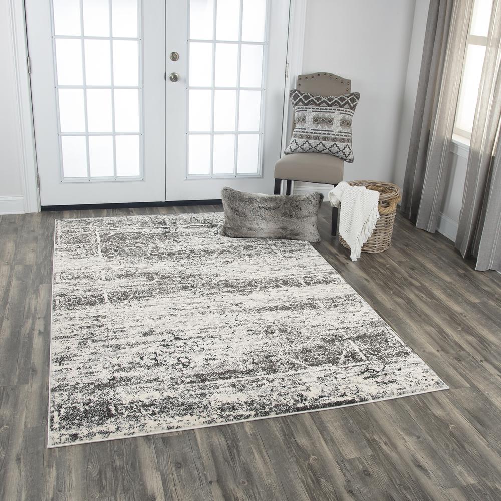 Venice Neutral 6'7" x 9'6" Power-Loomed Rug- VI1002. Picture 12