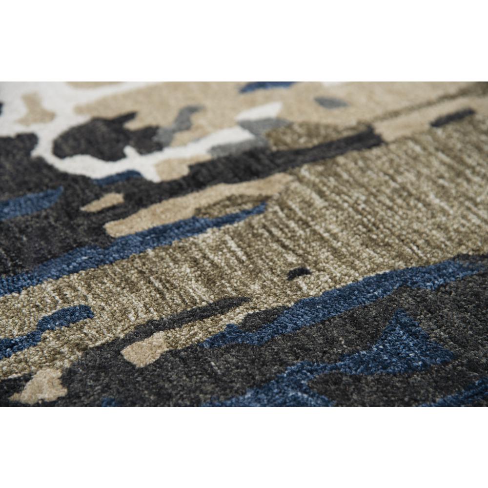 Vivid Blue 7'6"X9'6" Hand-Tufted Rug- VVD101. Picture 2