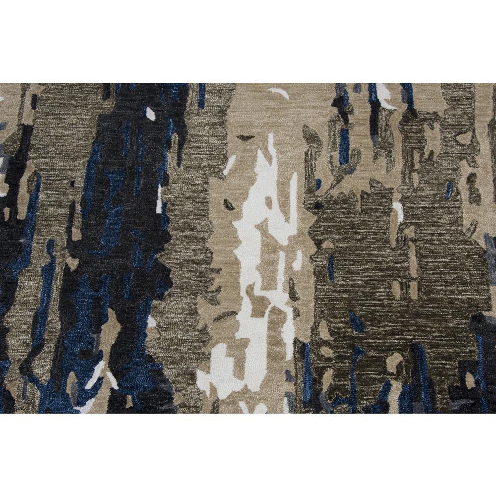 Vivid Blue 7'6"X9'6" Hand-Tufted Rug- VVD101. Picture 3