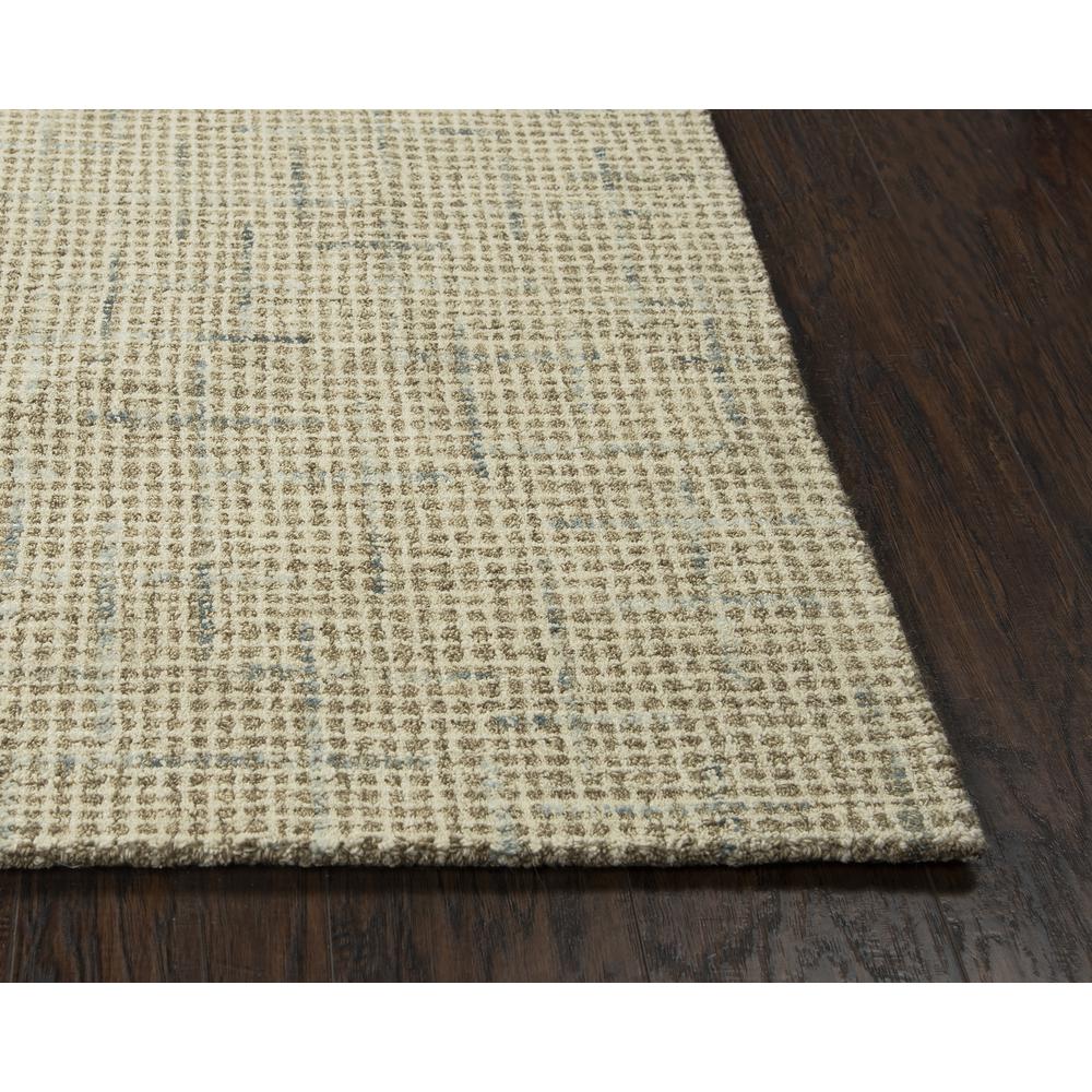 Hand Tufted Loop Pile Wool Rug, 5' x 7'6". Picture 7