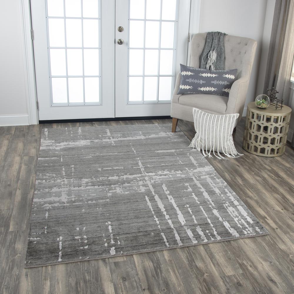 Radiant Gray 5' x 8' Hybrid Rug- 004107. Picture 7