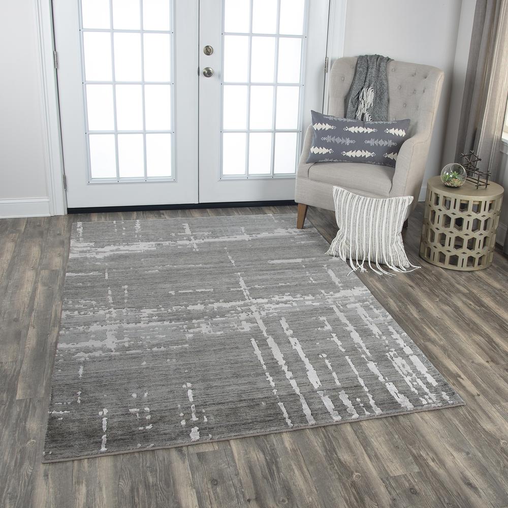 Radiant Gray 5' x 8' Hybrid Rug- 004107. Picture 15