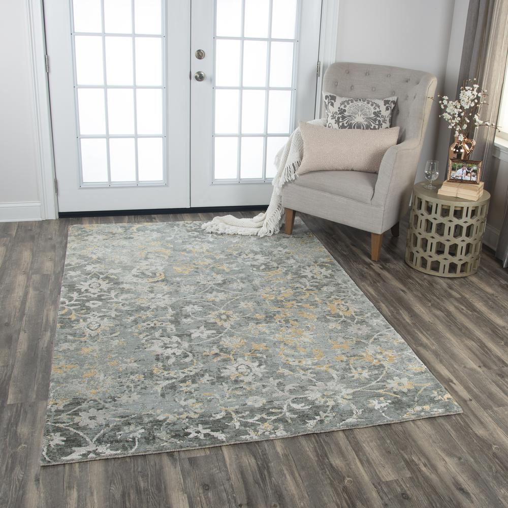 Radiant Gray 5' x 8' Hybrid Rug- 004111. Picture 7