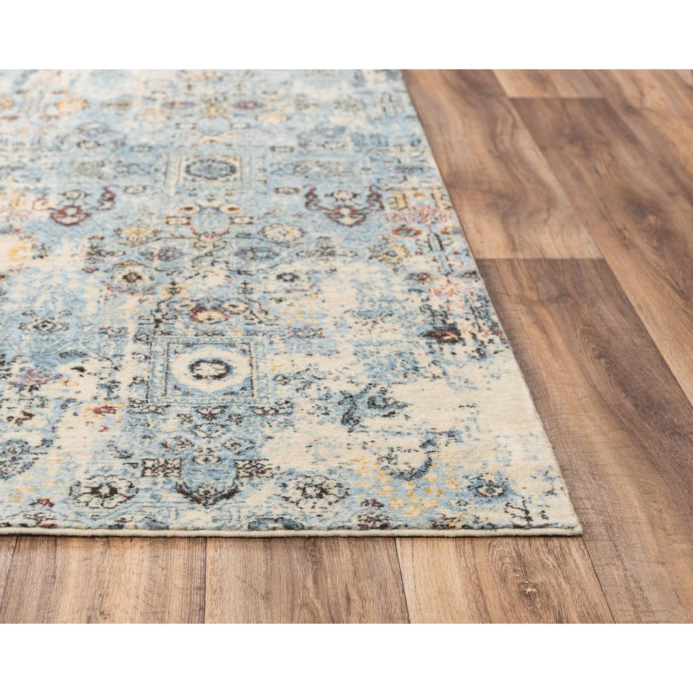 Infinity Blue 5' x 8' Hybrid  Rug- 008107. Picture 1