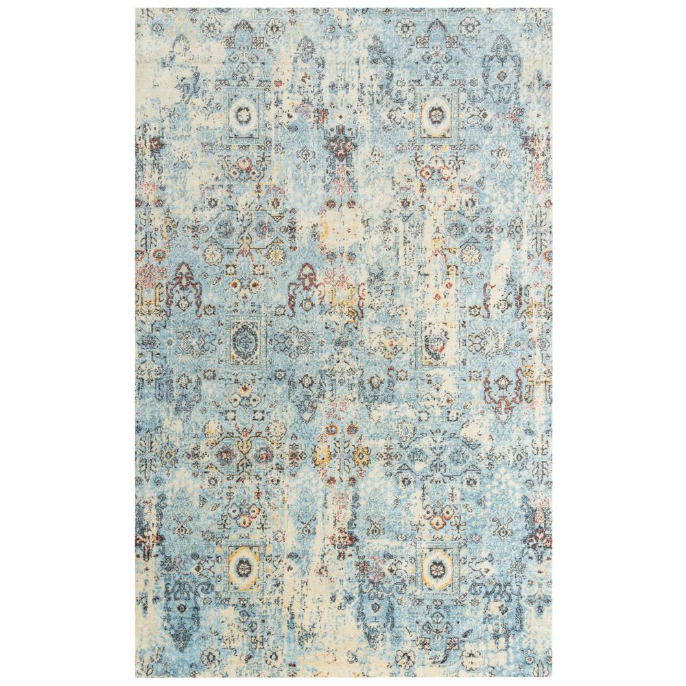 Infinity Blue 5' x 8' Hybrid  Rug- 008107. Picture 4