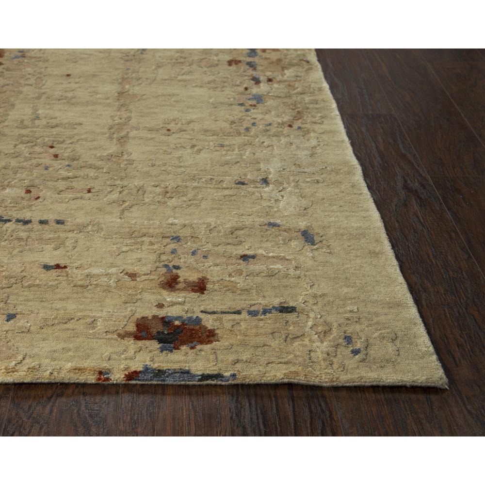 Hand Knotted Cut Pile Wool/ Viscose Rug, 9' x 12'. Picture 3