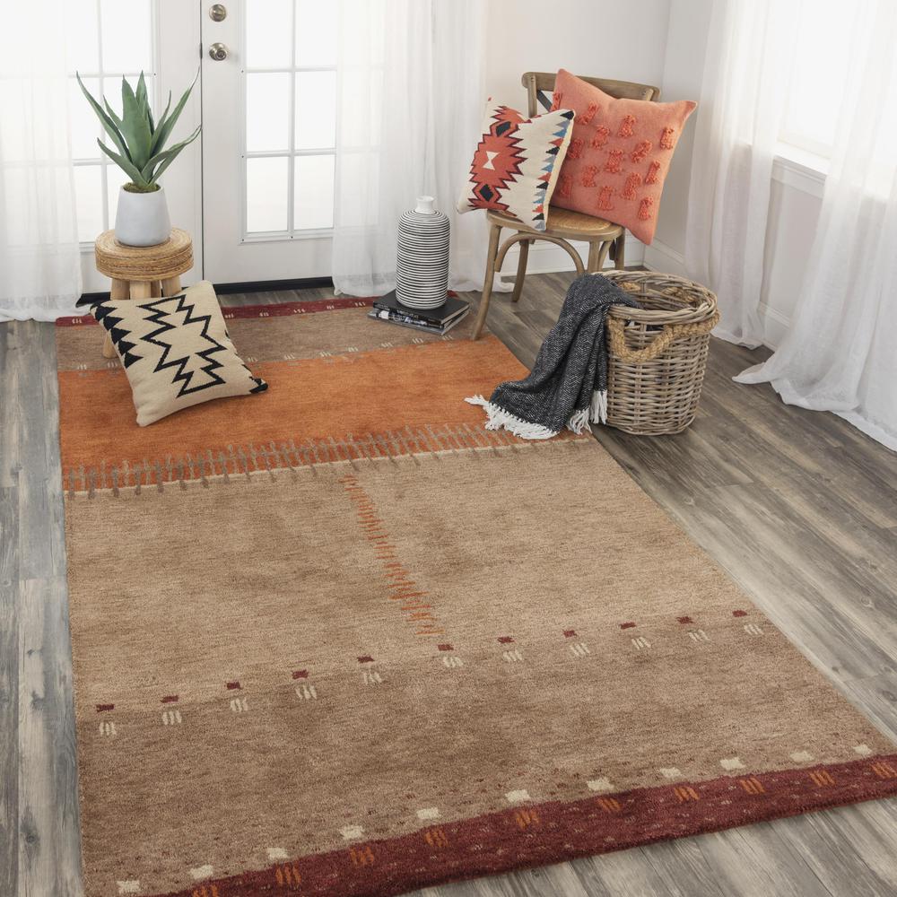 Hand Tufted Cut Pile Wool Rug, 8' x 10'. Picture 2