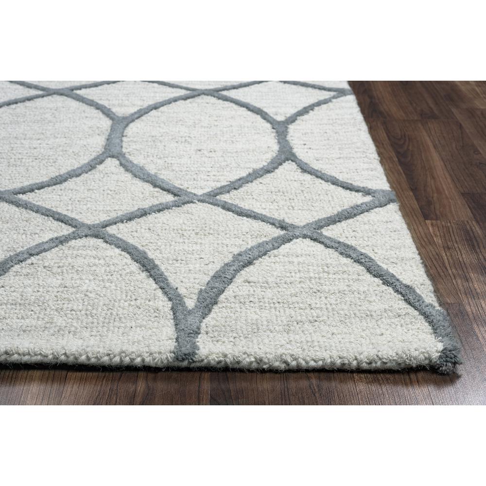 Berlin Neutral 10' Round Hand-Tufted Rug- BN1002. Picture 10