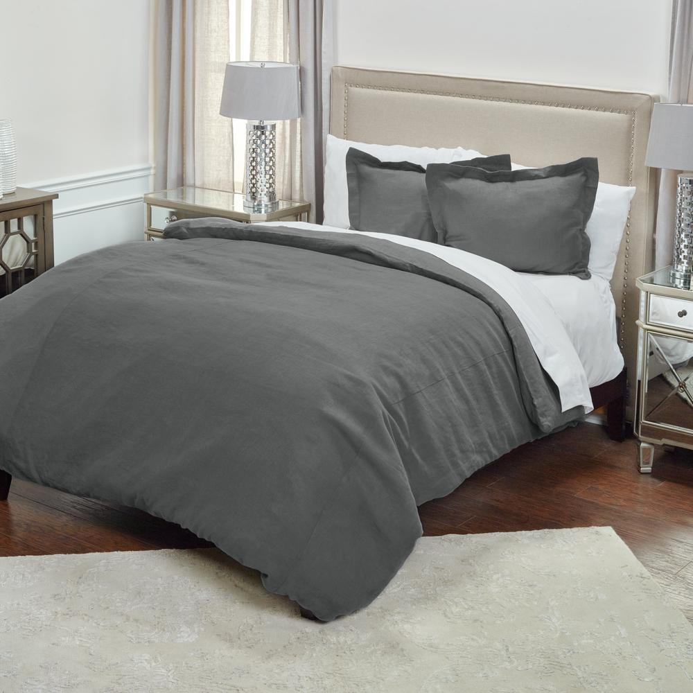 Rizzy Home 90" x 92" Duvet - BT1726. Picture 1