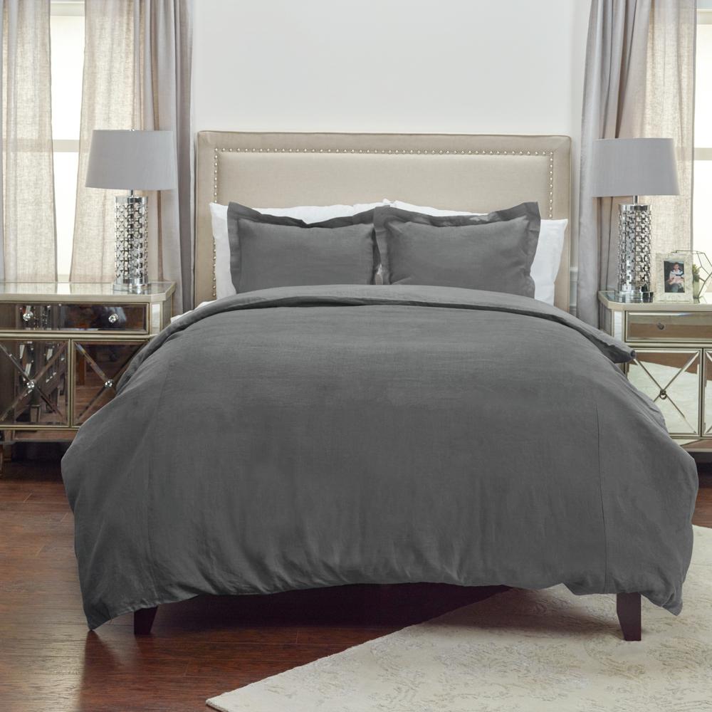 Rizzy Home 90" x 92" Duvet - BT1726. Picture 2