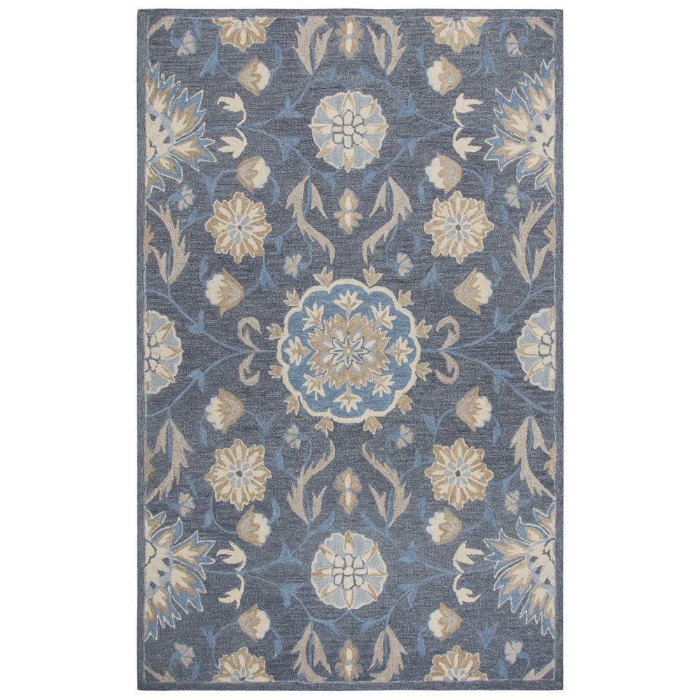 Cascade Gray 5' x 8' Hand-Tufted Rug- CD1005. Picture 5