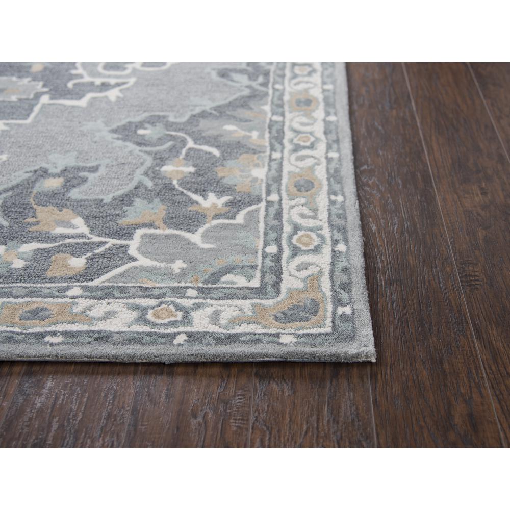 Cascade Gray 5' x 8' Hand-Tufted Rug- CD1014. Picture 1