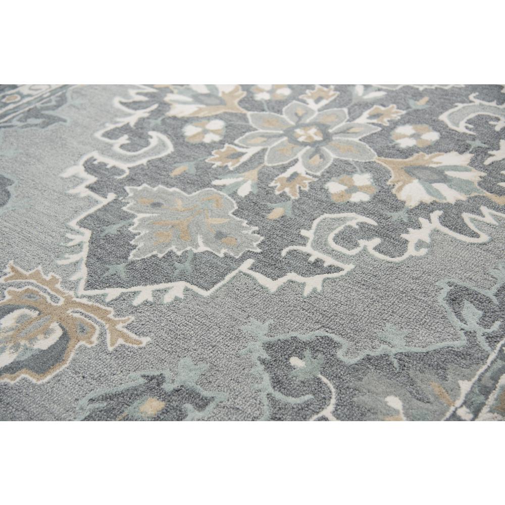 Cascade Gray 5' x 8' Hand-Tufted Rug- CD1014. Picture 2