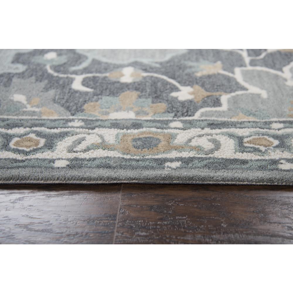 Cascade Gray 5' x 8' Hand-Tufted Rug- CD1014. Picture 6