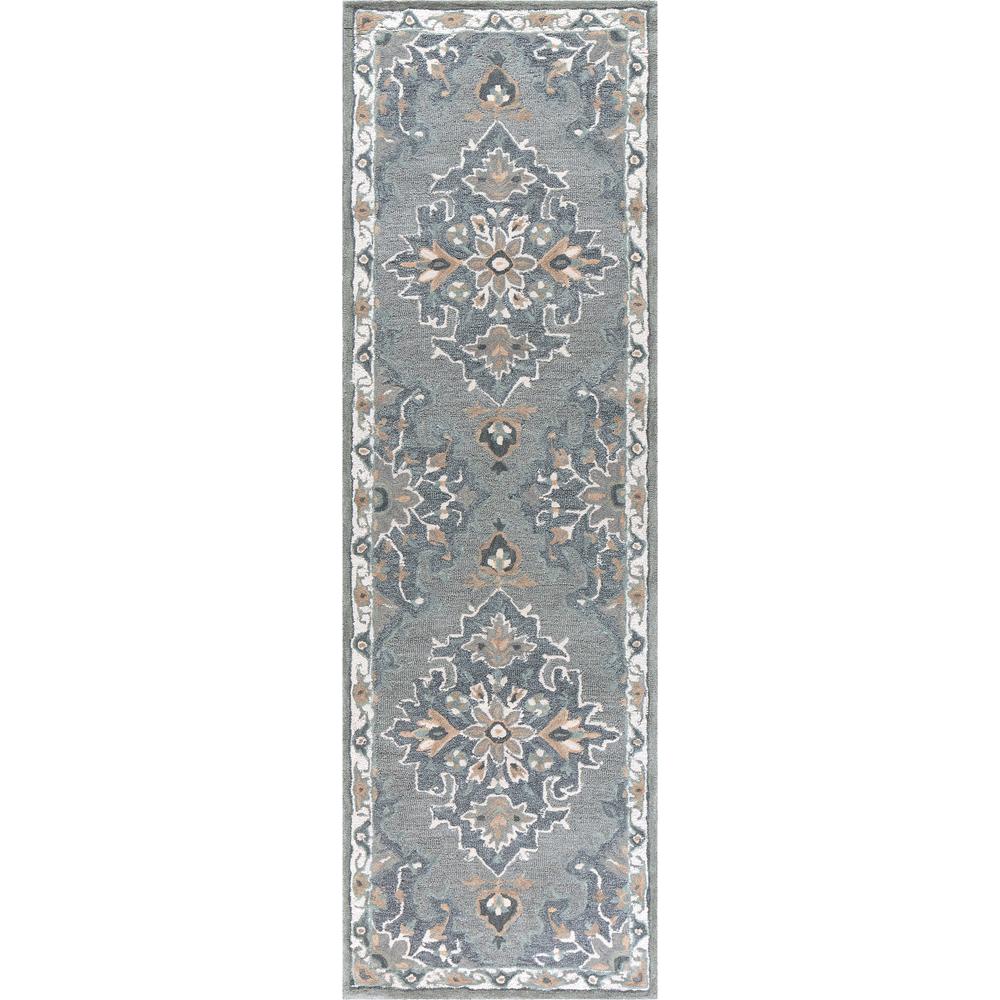 Cascade Gray 5' x 8' Hand-Tufted Rug- CD1014. Picture 8