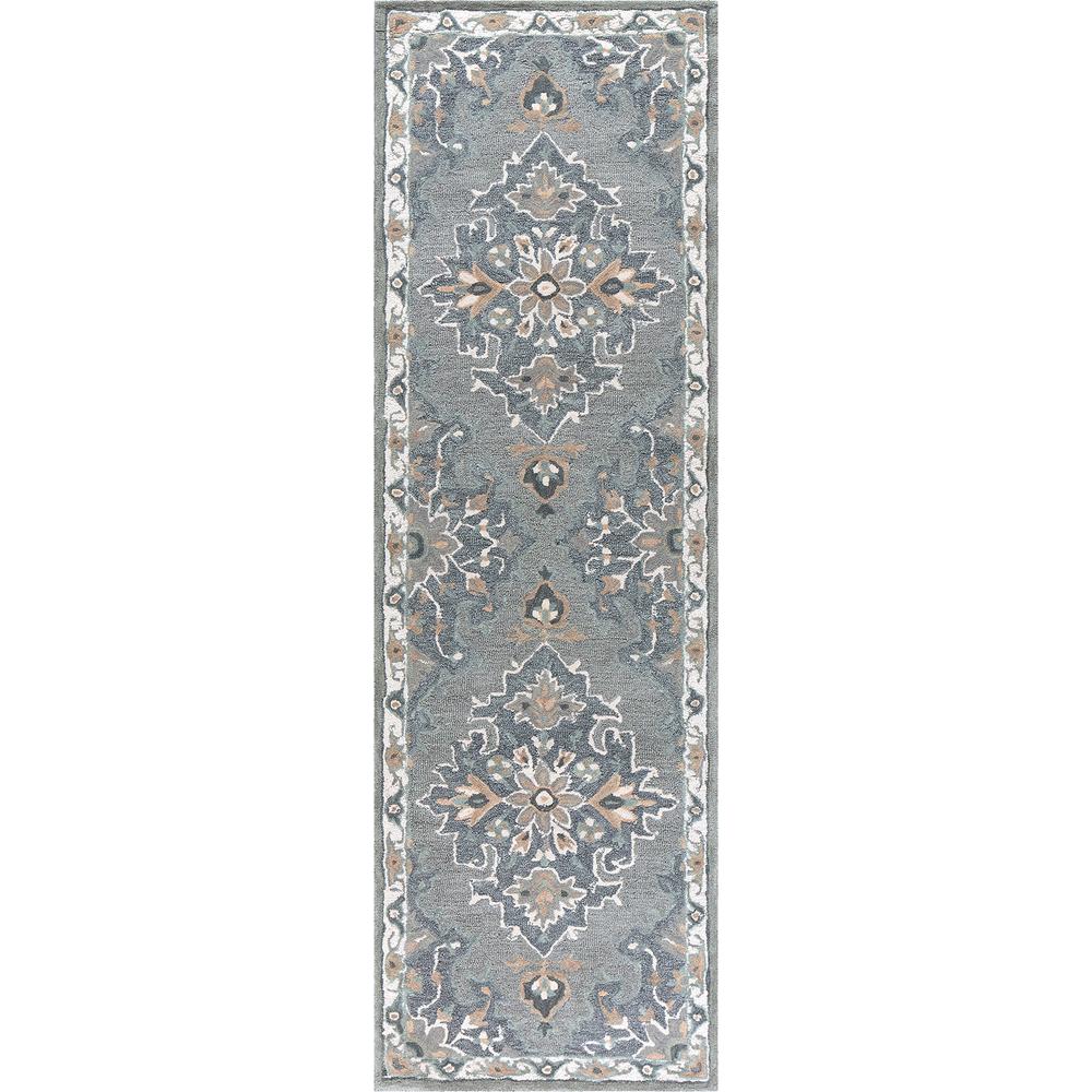 Cascade Gray 5' x 8' Hand-Tufted Rug- CD1014. Picture 16