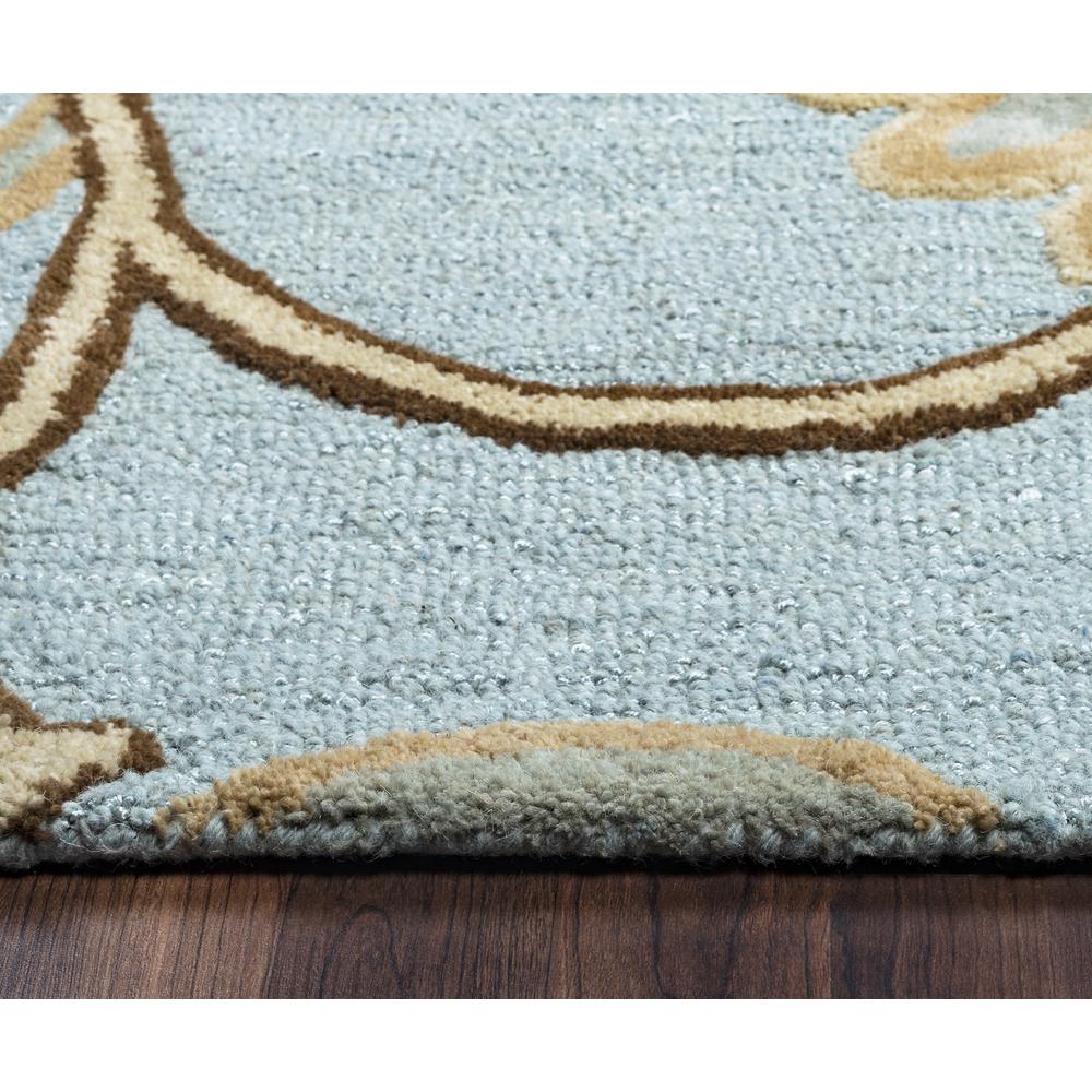 Charming Blue 5' x 8' Hand-Tufted Rug- CM1002. Picture 5