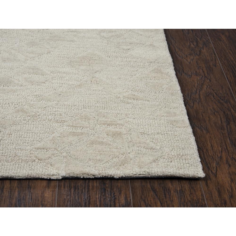 Emerson Neutral 5' x 8' Hand-Tufted Rug- ES1011. The main picture.