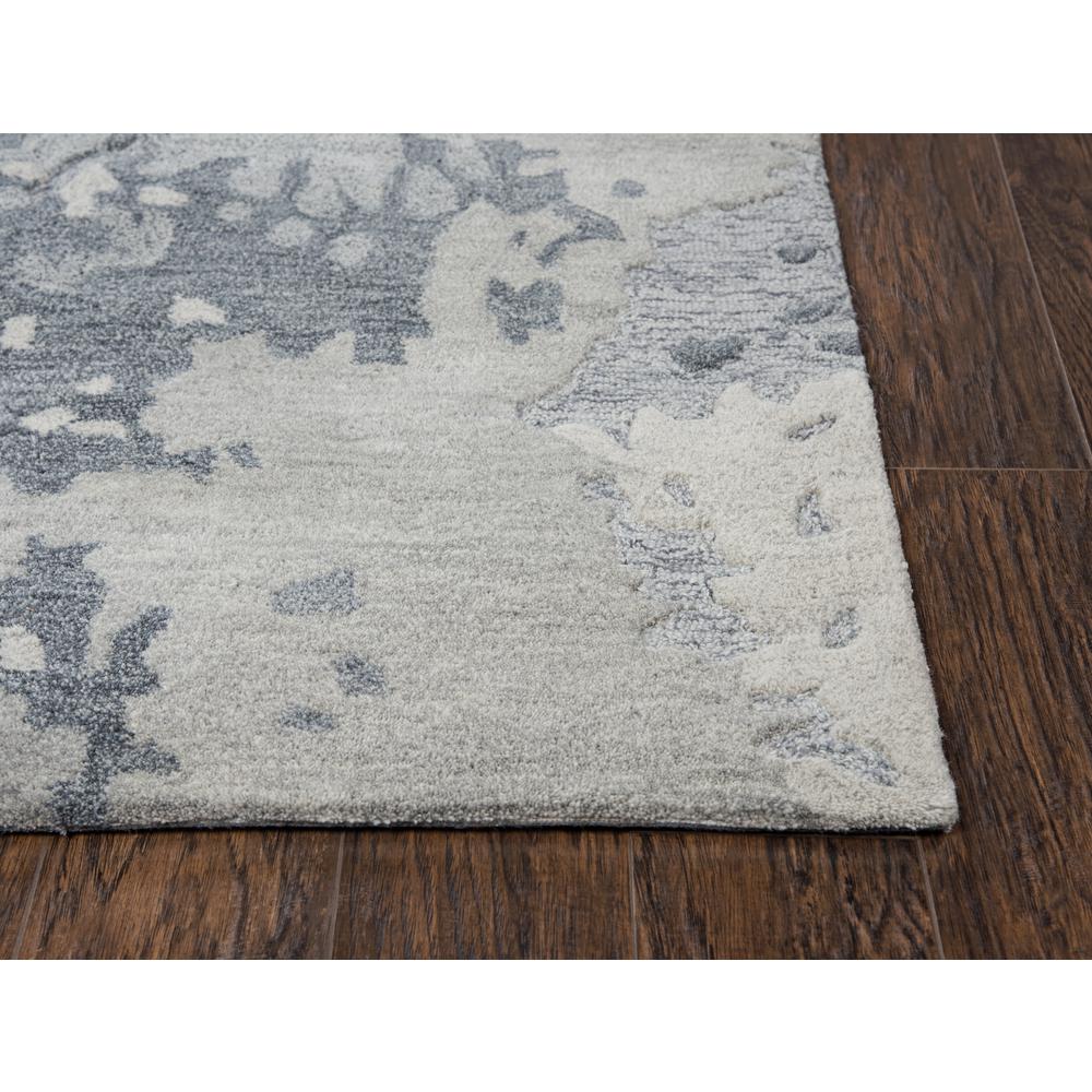 Flare Gray 5' x 8' Hand-Tufted Rug- FR1006. The main picture.