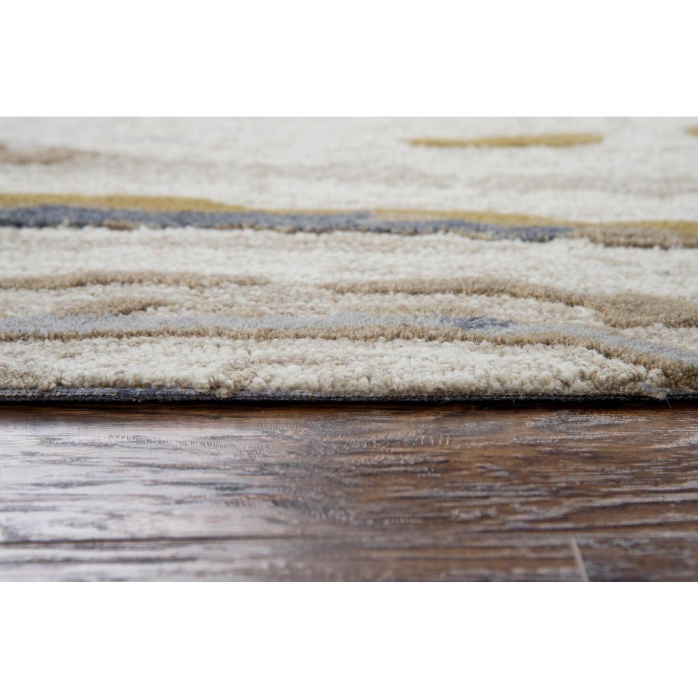 Hand Tufted Cut & Loop Pile Wool Rug, 8' x 10'. Picture 6