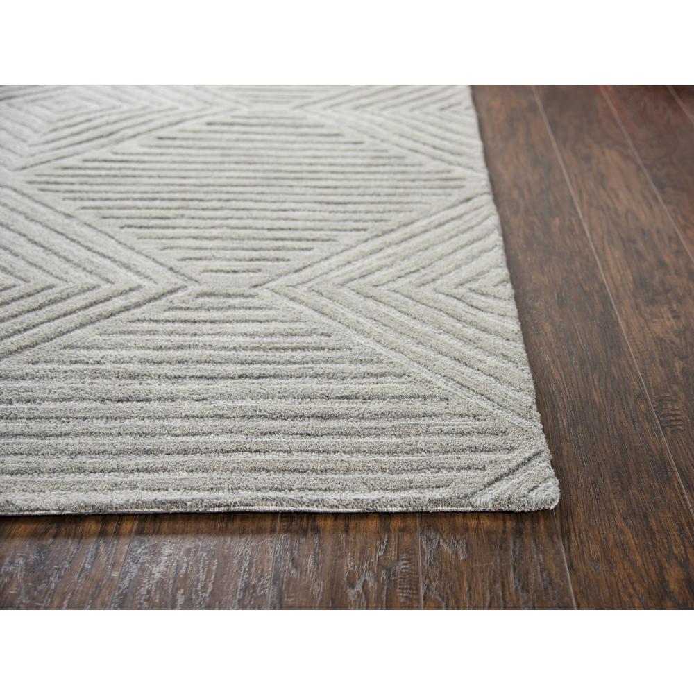 Geneva Gray 5' x 8' Hand-Tufted Rug- GN1005. Picture 1