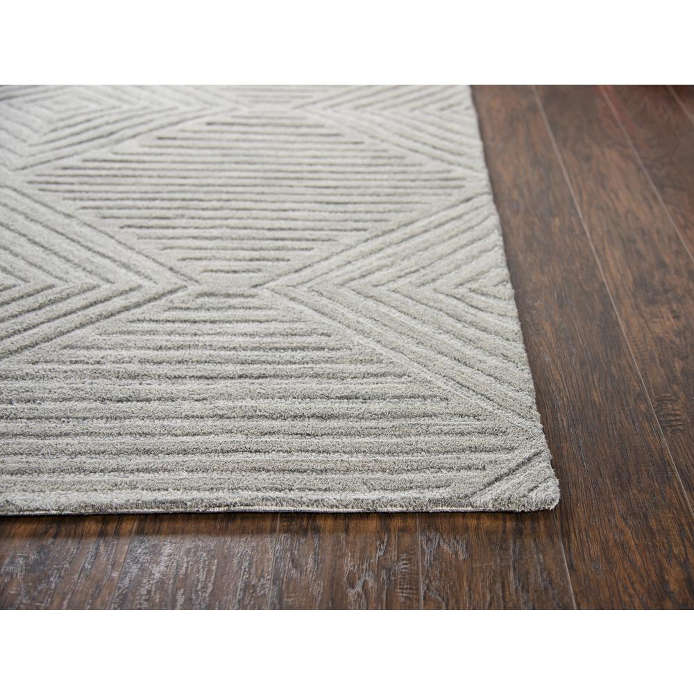Geneva Gray 5' x 8' Hand-Tufted Rug- GN1005. Picture 8