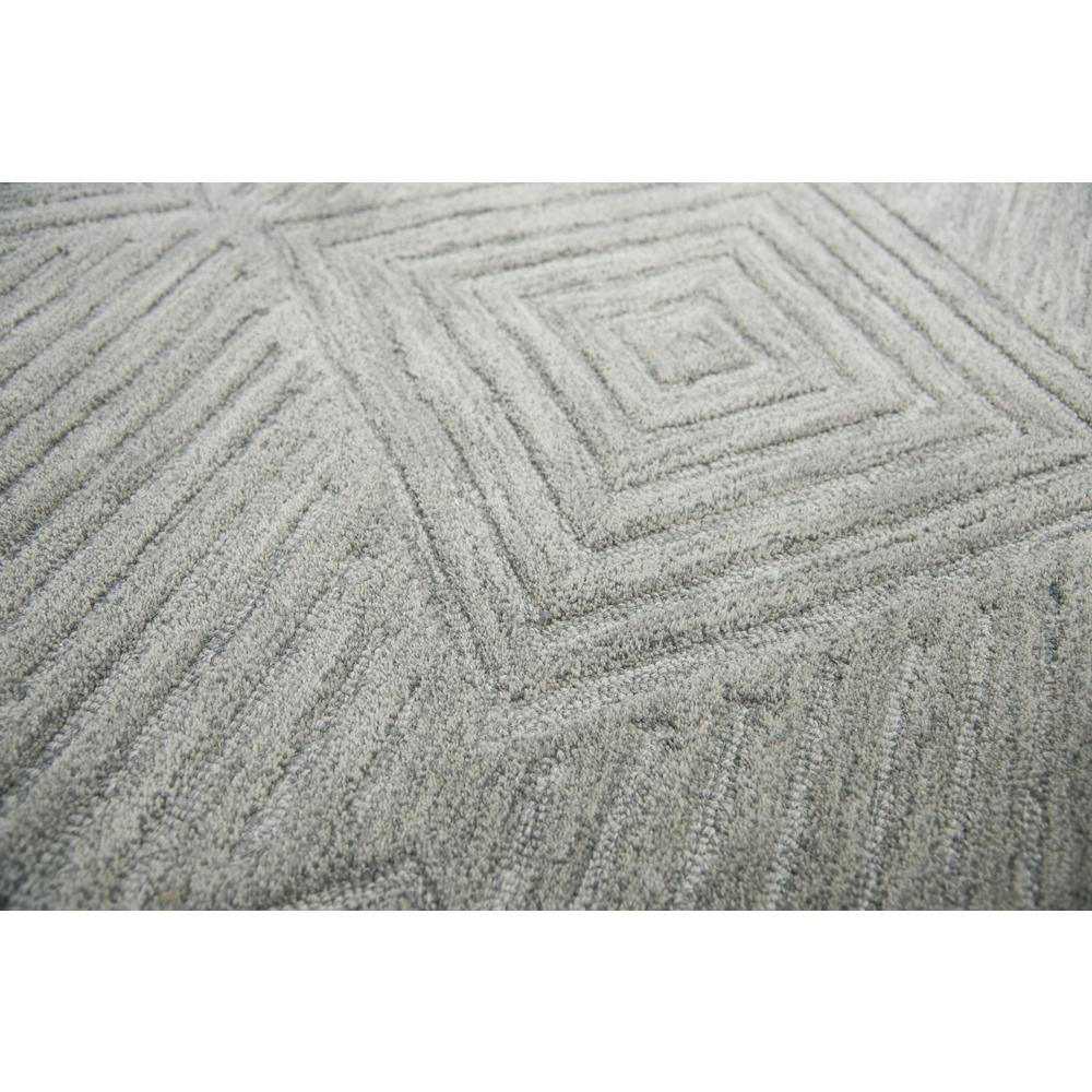 Geneva Gray 5' x 8' Hand-Tufted Rug- GN1005. Picture 3