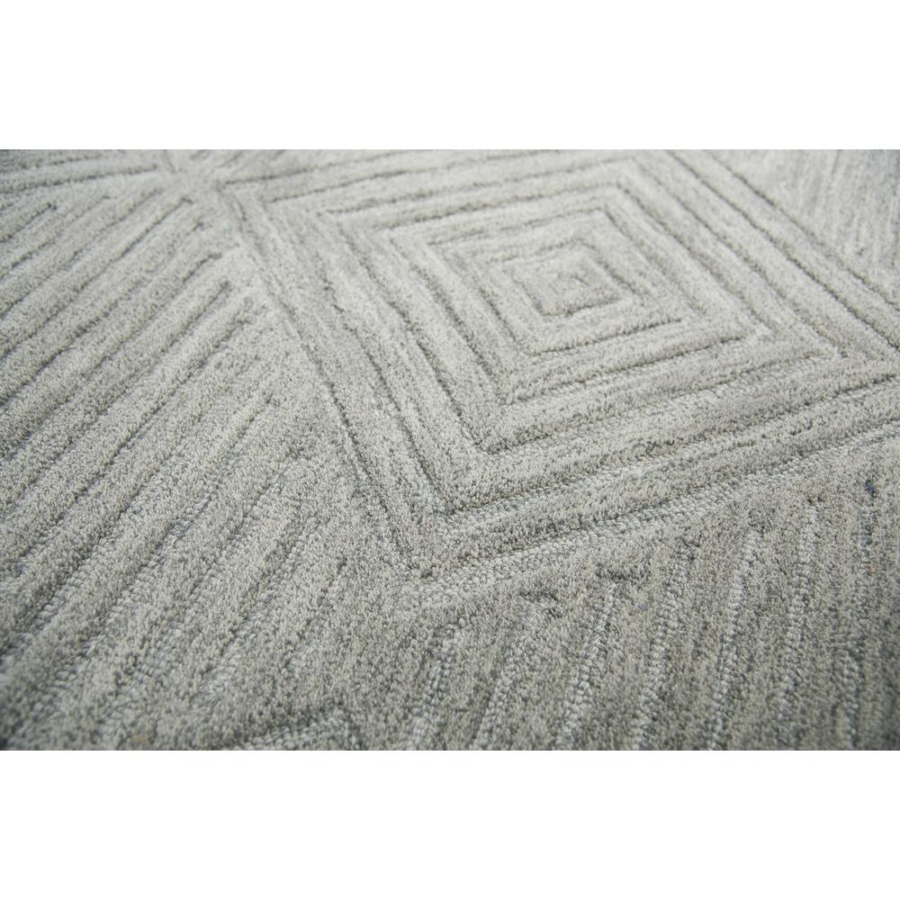 Geneva Gray 5' x 8' Hand-Tufted Rug- GN1005. Picture 10