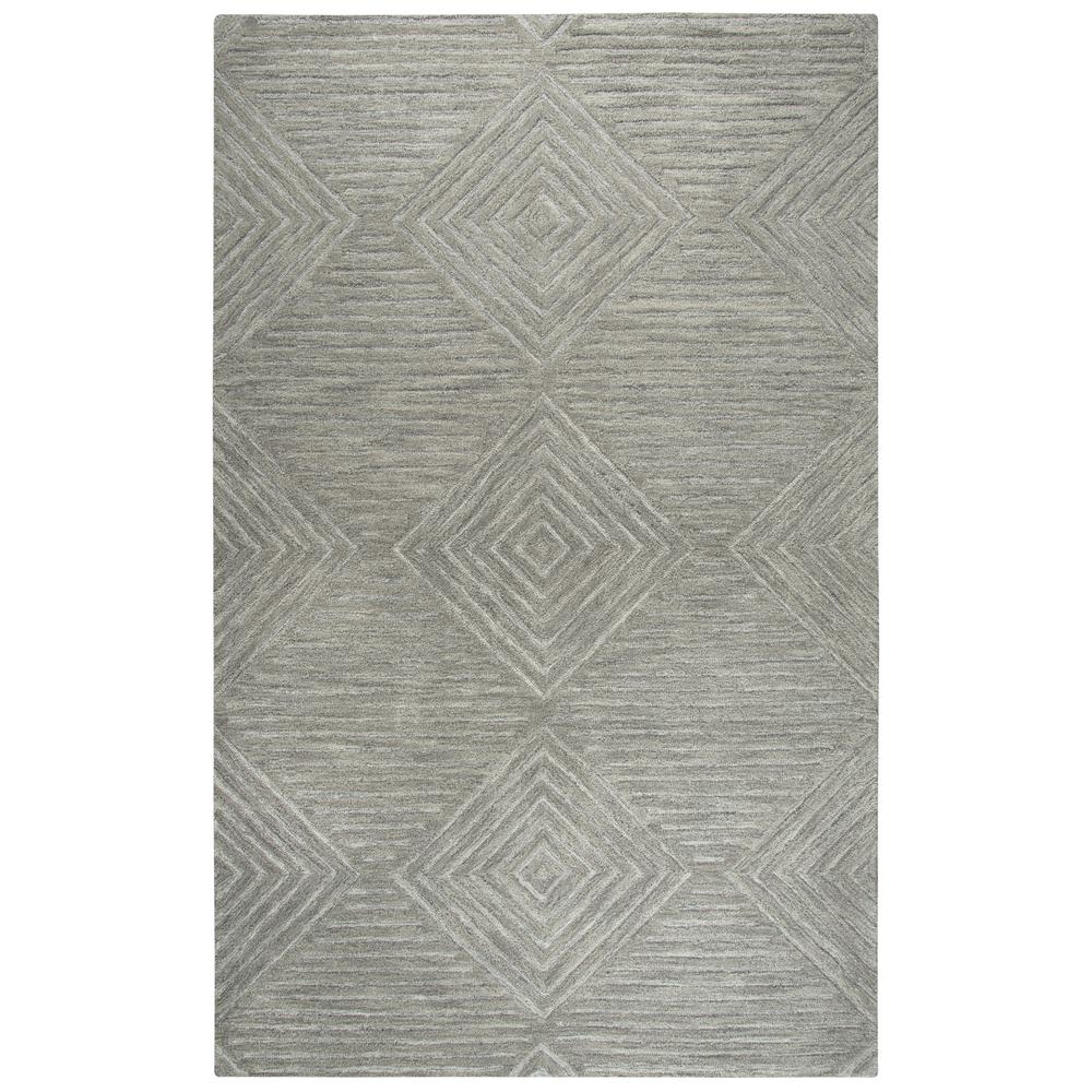 Geneva Gray 5' x 8' Hand-Tufted Rug- GN1005. Picture 4