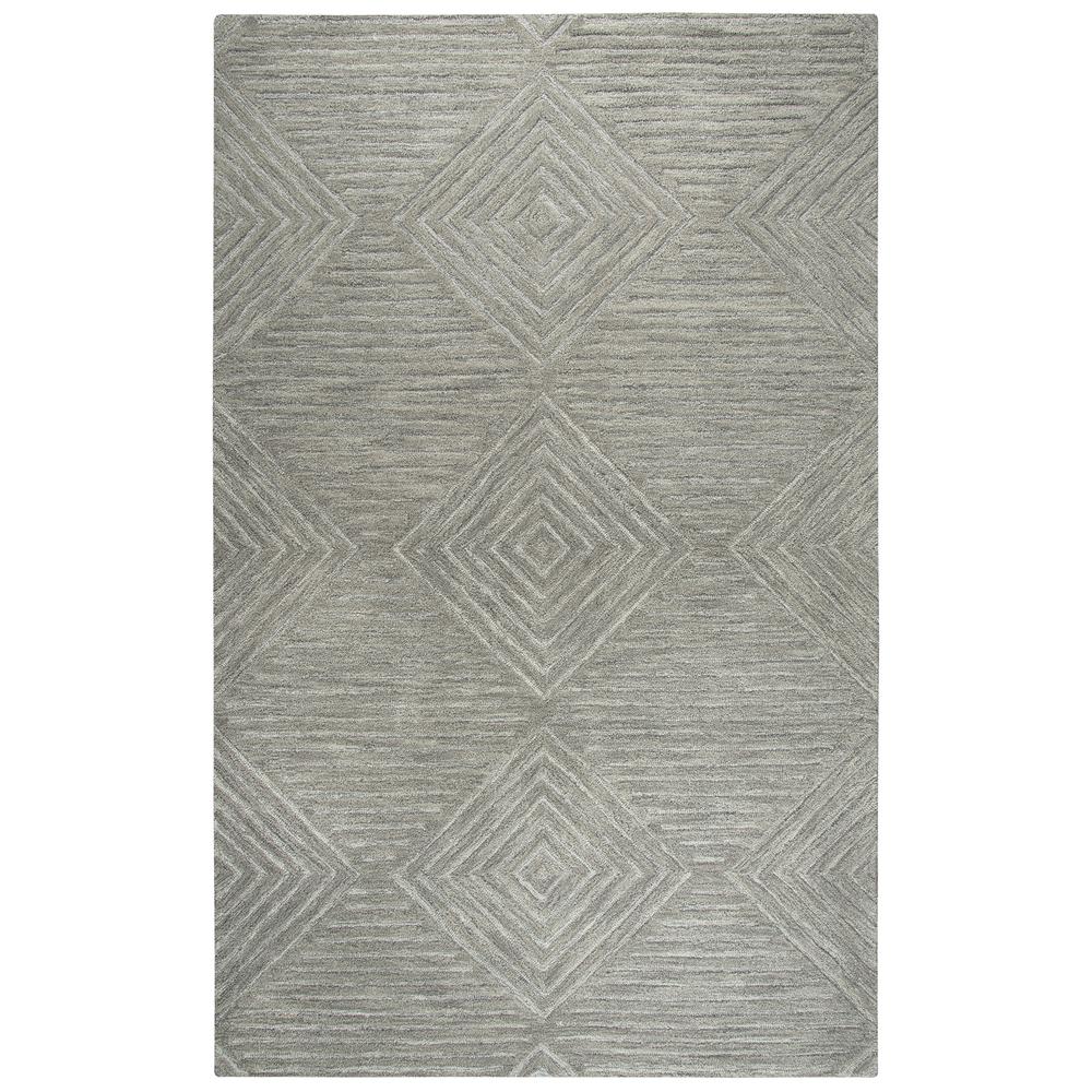 Geneva Gray 5' x 8' Hand-Tufted Rug- GN1005. Picture 11