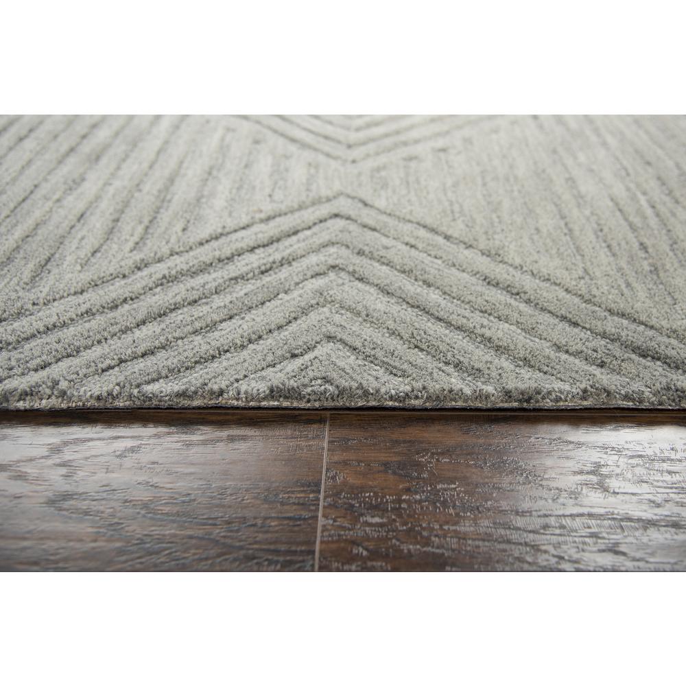 Geneva Gray 5' x 8' Hand-Tufted Rug- GN1005. Picture 12