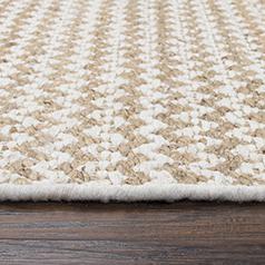 Hand Woven Flat Weave Pile Jute/ Wool Rug, 3' x 5'. Picture 14