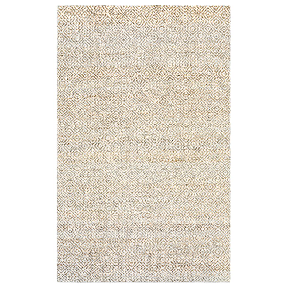 Hand Woven Flat Weave Pile Jute/ Wool Rug, 3' x 5'. Picture 11