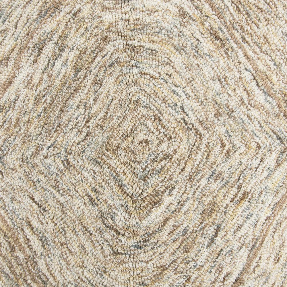 Hand Tufted Loop Pile Wool Rug, 8' x 10'. Picture 3