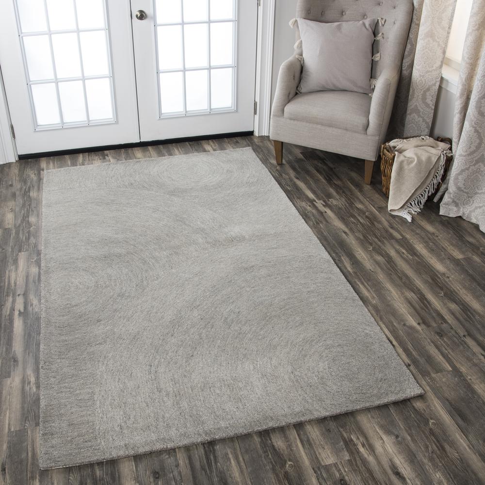 London Gray 2'6" x 8' Hand-Tufted Rug- LD1014. Picture 5