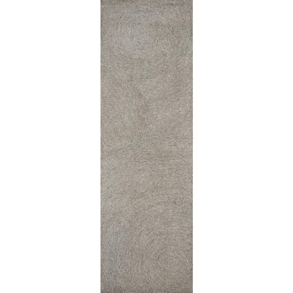London Gray 2'6" x 8' Hand-Tufted Rug- LD1014. Picture 6