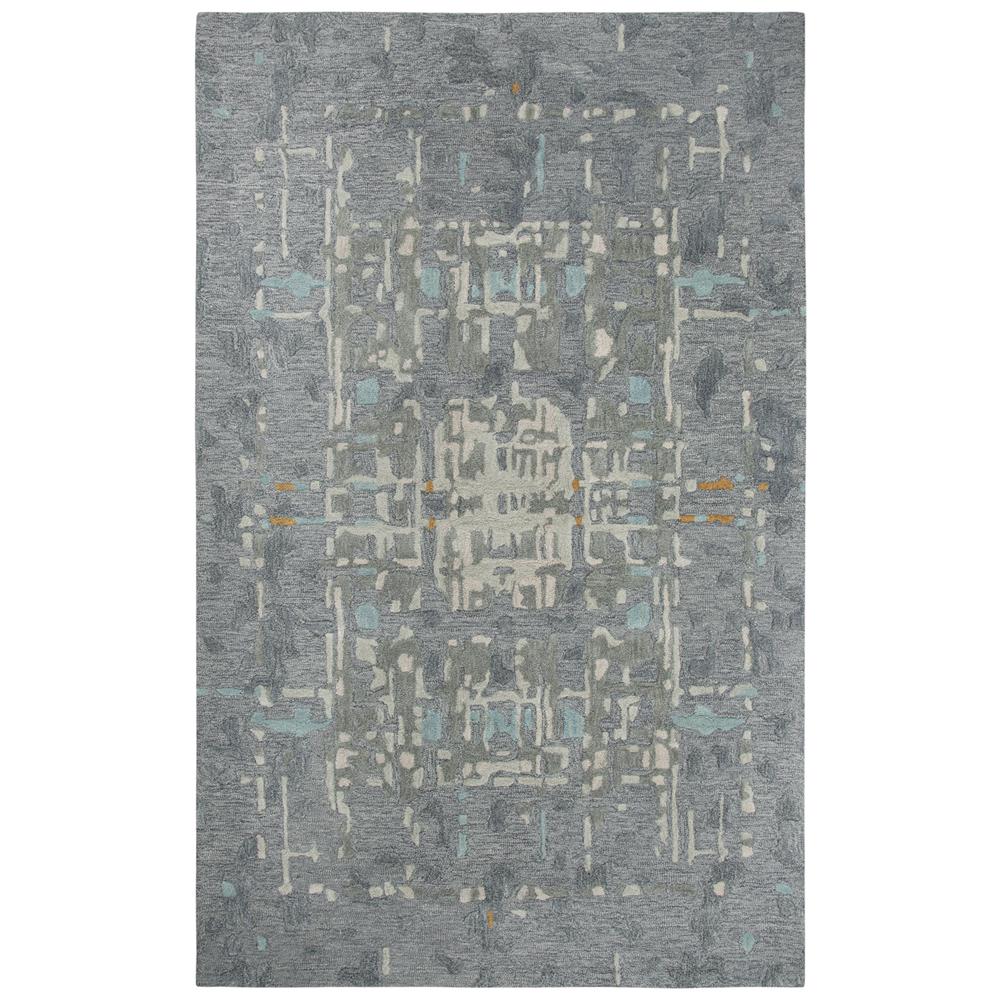 Lapis Gray 5' x 8' Hand-Tufted Rug- LP1006. Picture 4