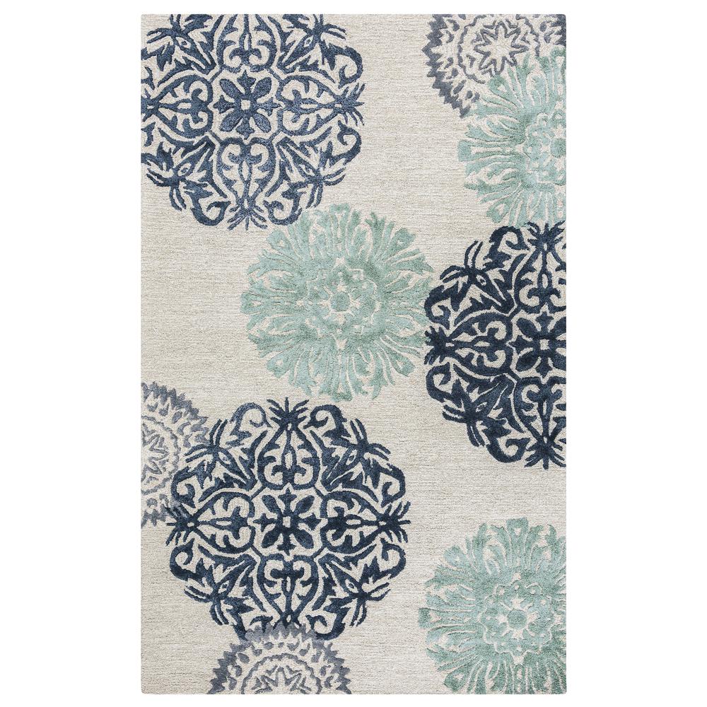 Milan Blue 2'6" x 8' Hand-Tufted Rug- ML1010. Picture 1